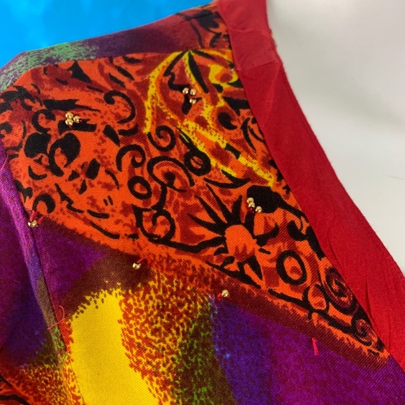 Meetu Magic African Scene Maxi Dress & Cardigan - Picture 12 of 14